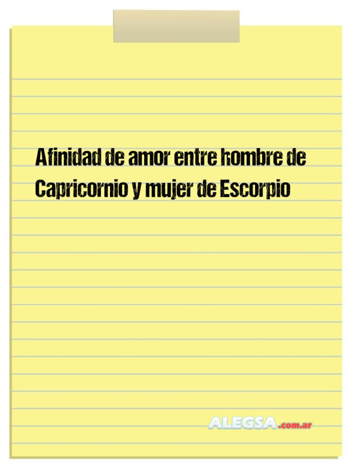 Afinidad de amor entre hombre de Capricornio y mujer de Escorpio
