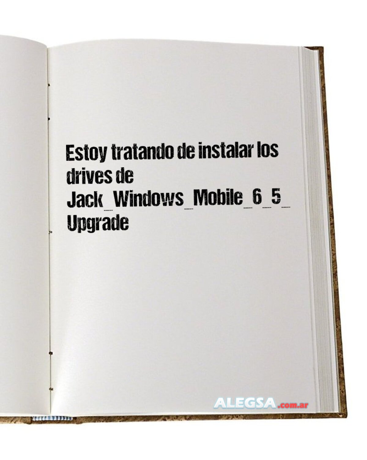 Estoy tratando de instalar los drives de Jack_Windows_Mobile_6_5_Upgrade