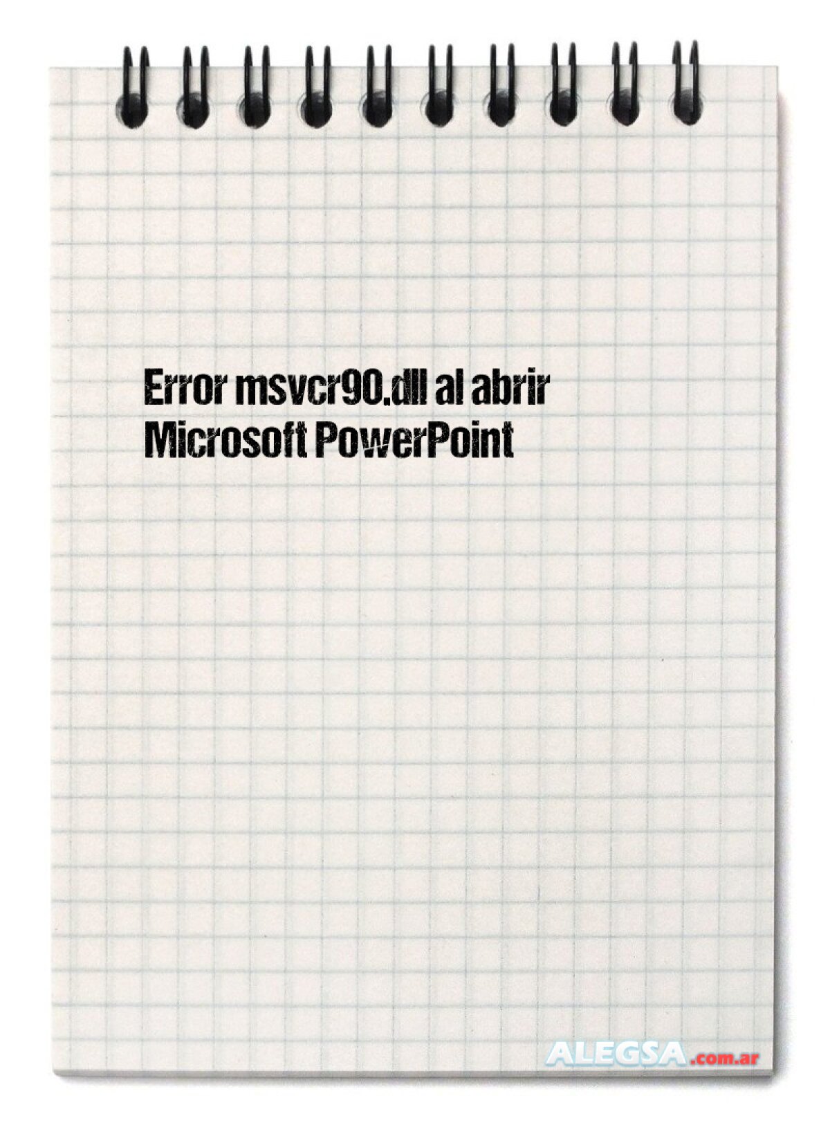 Error msvcr90.dll al abrir Microsoft PowerPoint