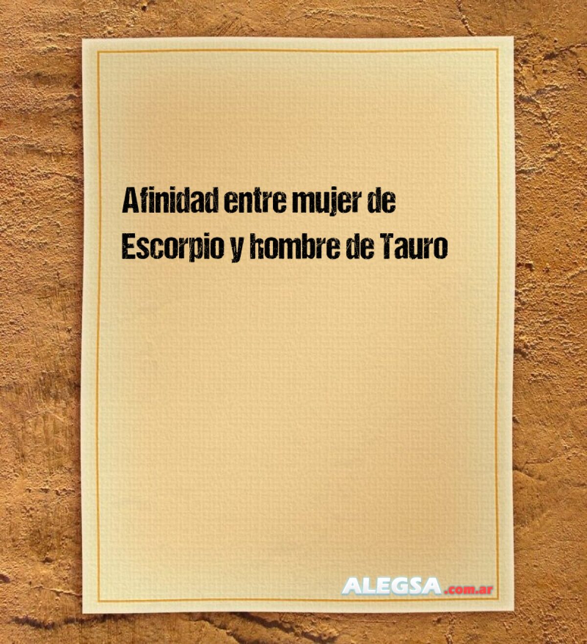 Afinidad entre mujer de Escorpio y hombre de Tauro