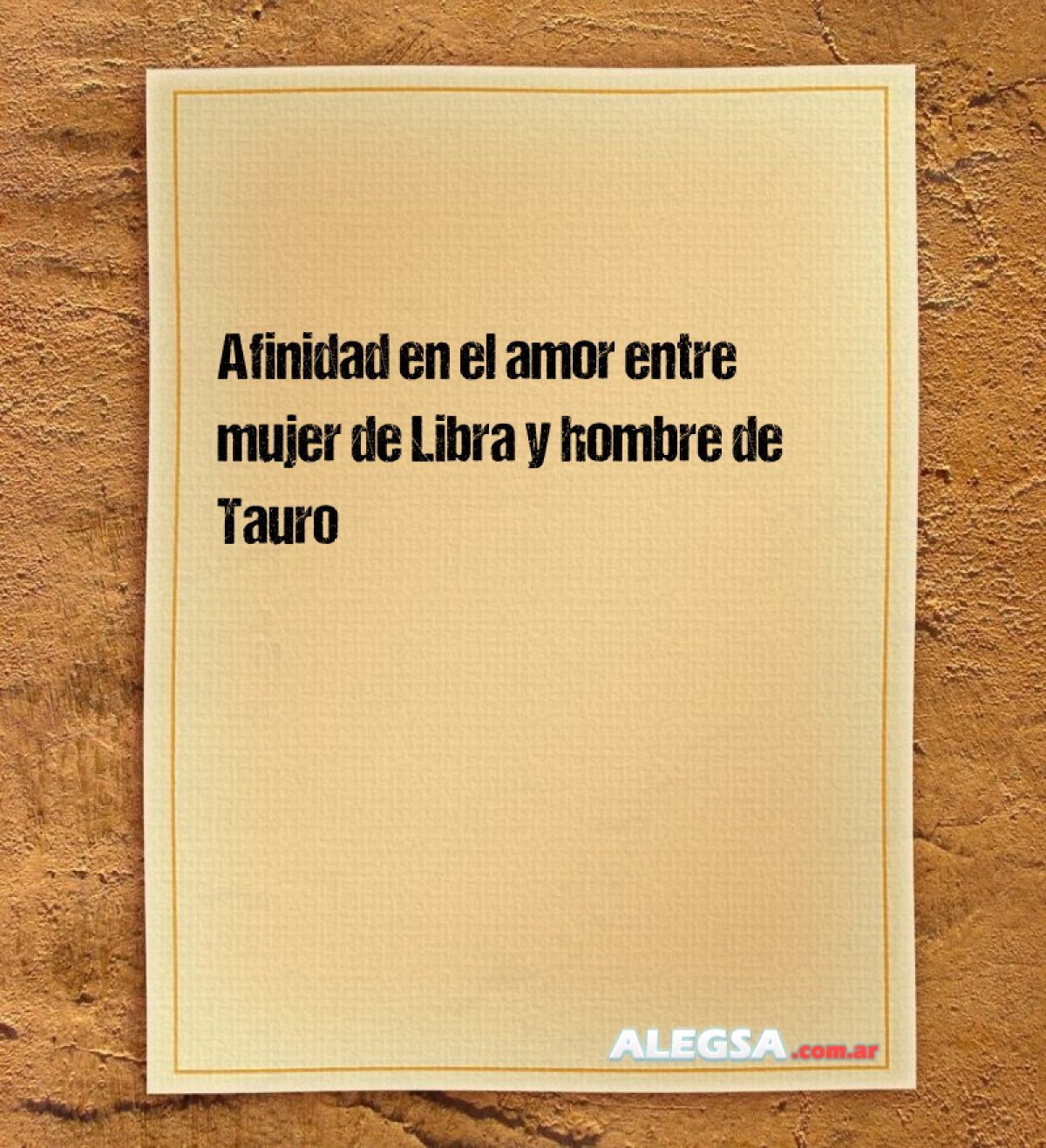 Afinidad en el amor entre mujer de Libra y hombre de Tauro