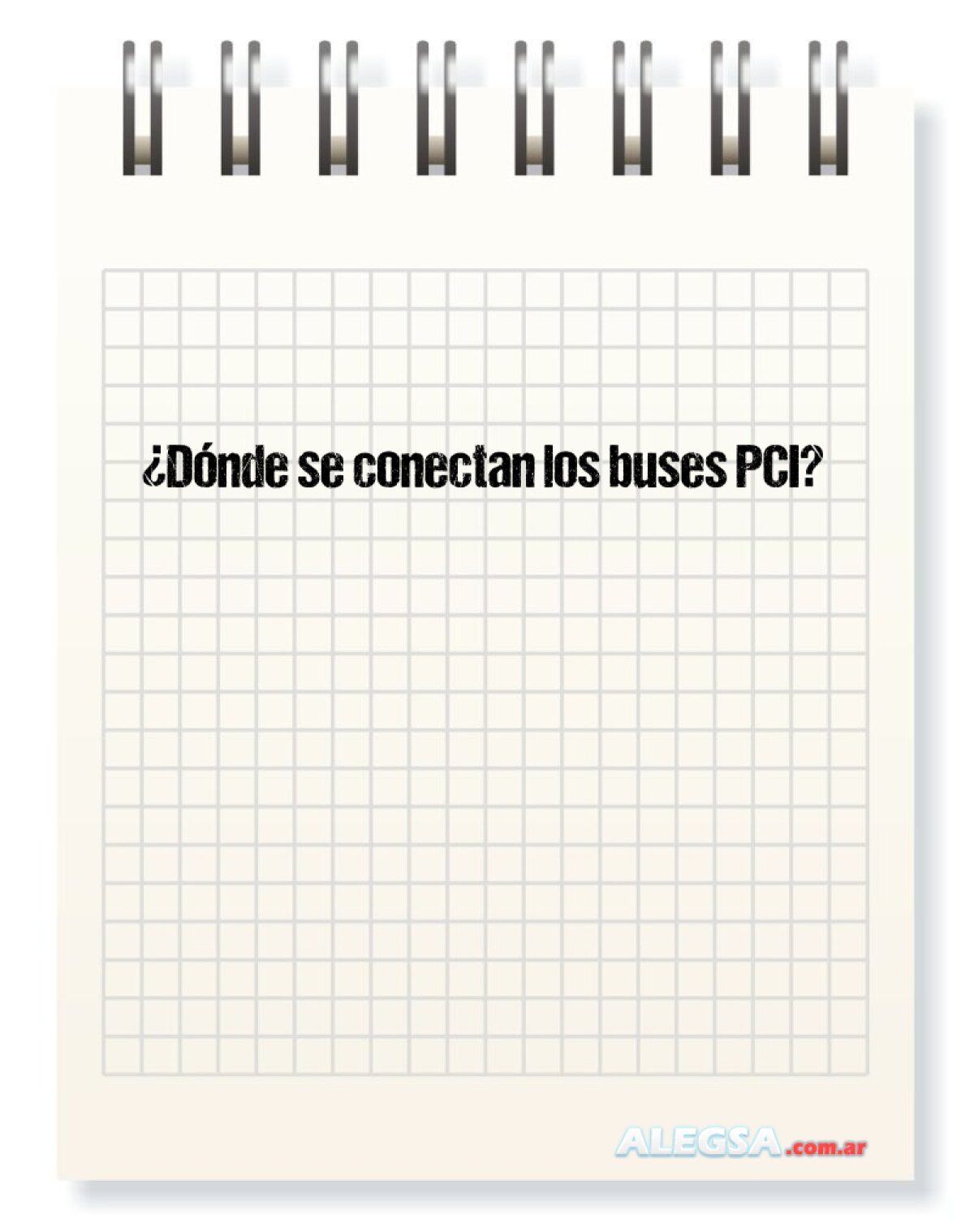 ¿Dónde se conectan los buses PCI?