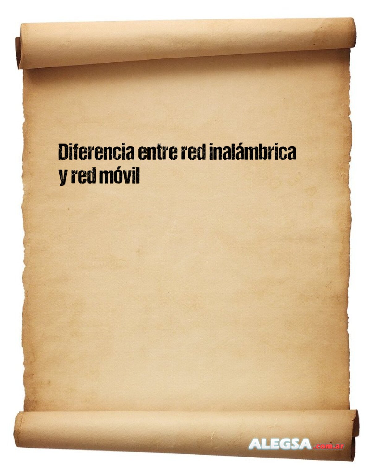 Diferencia entre red inalámbrica y red móvil