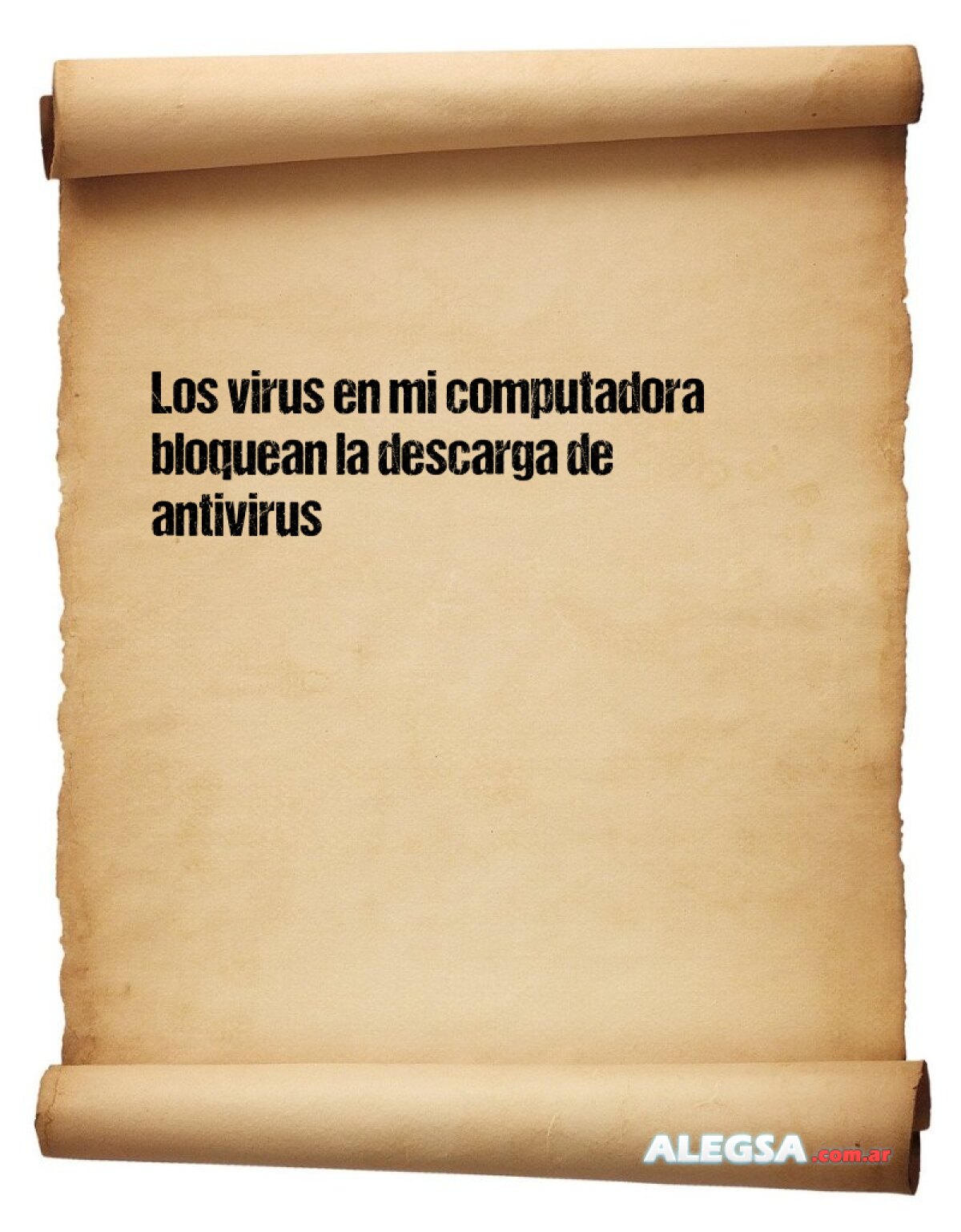 Los virus en mi computadora bloquean la descarga de antivirus