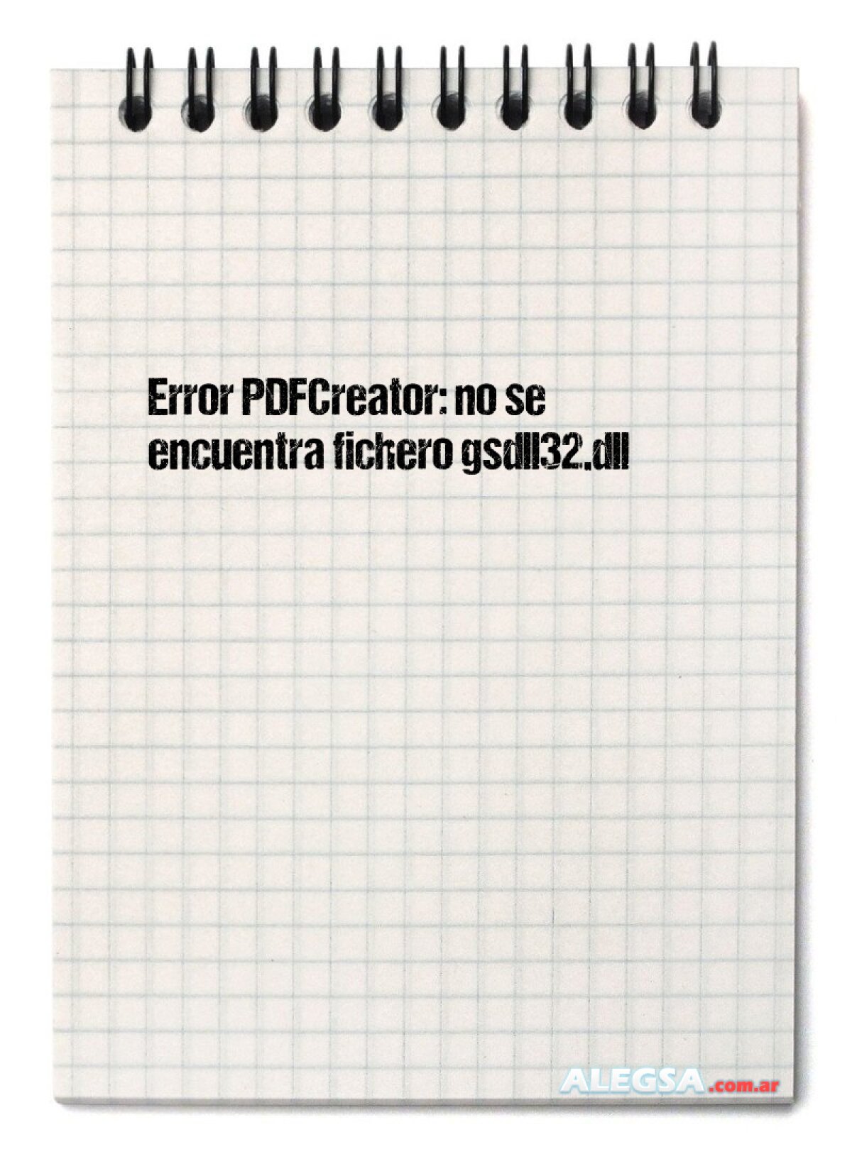 Error PDFCreator: no se encuentra fichero gsdll32.dll