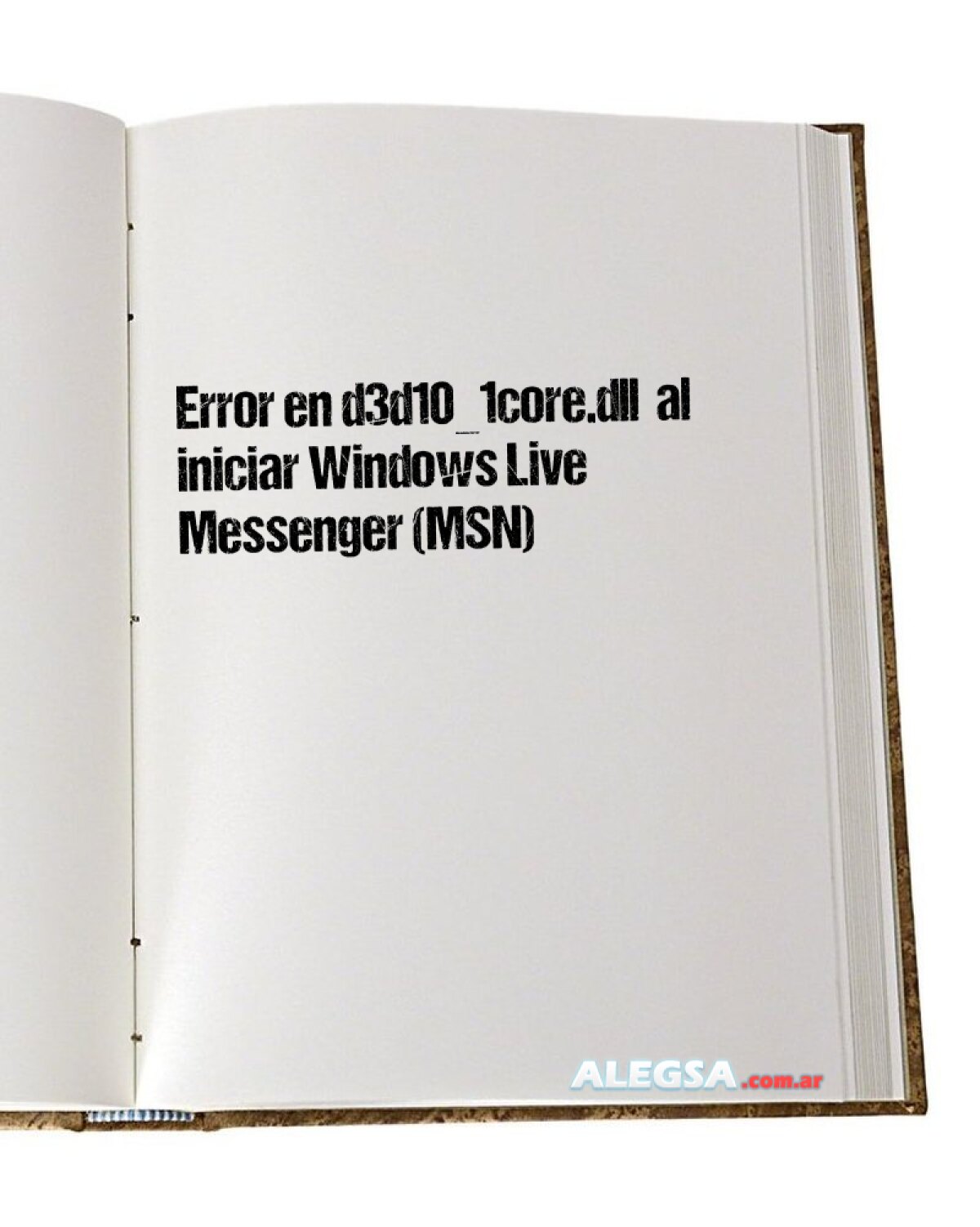Error en d3d10_1core.dll  al iniciar Windows Live Messenger (MSN)