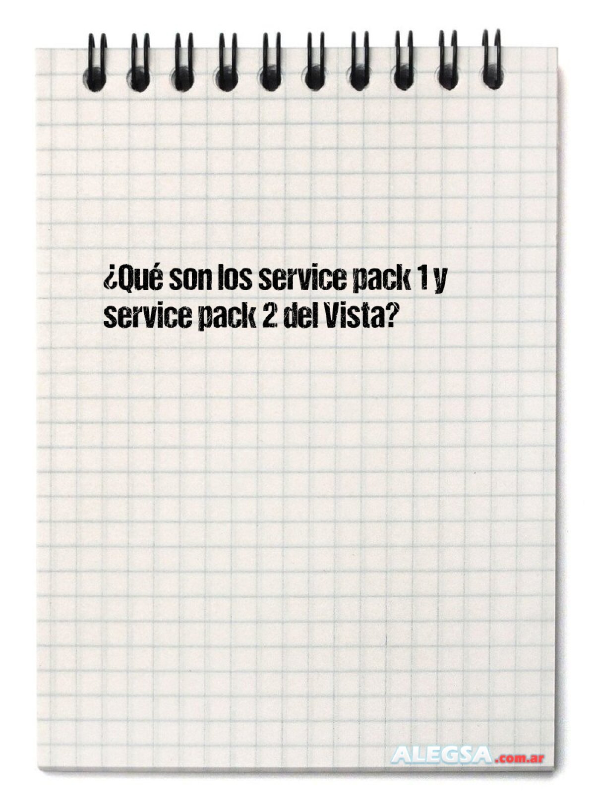 ¿Qué son los service pack 1 y service pack 2 del Vista?