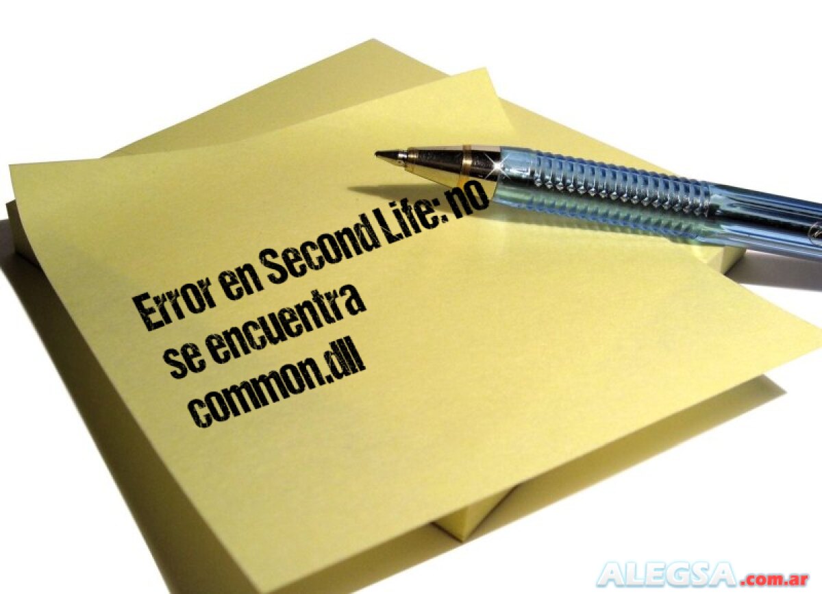 Error en Second Life: no se encuentra common.dll