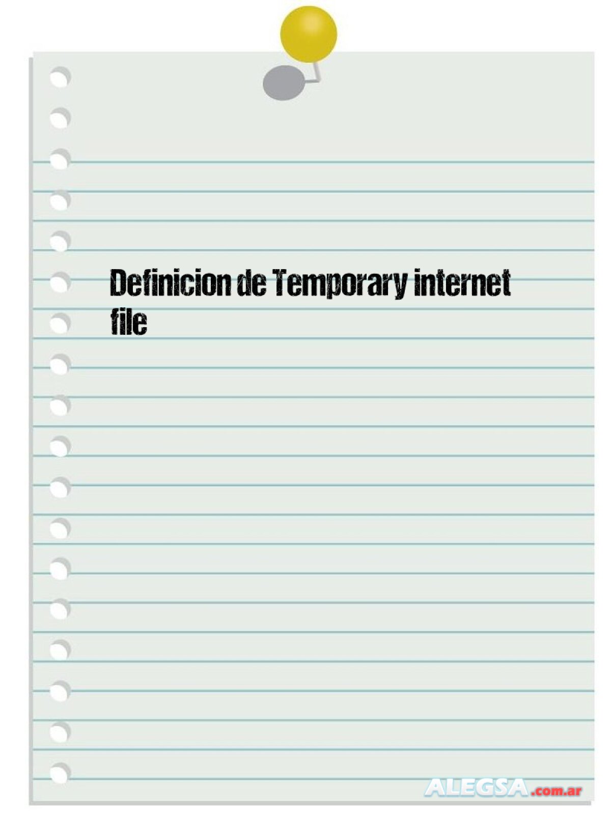 Definición de Temporary file