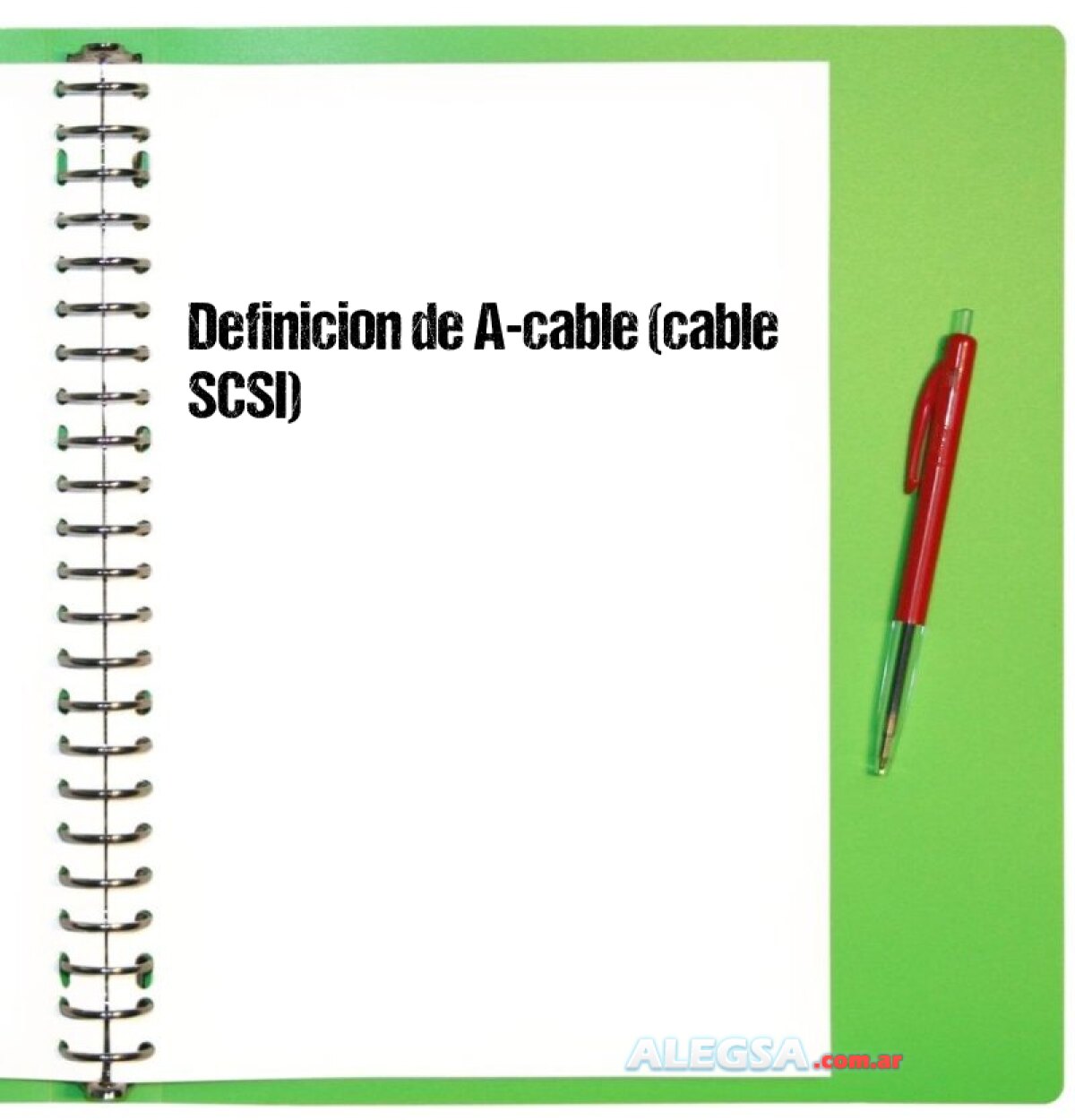 Definición de Acable (cable SCSI)