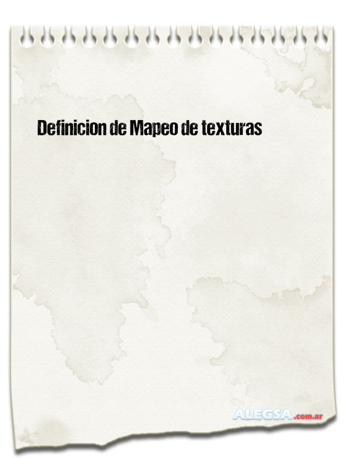 Definición de Mapeo de texturas