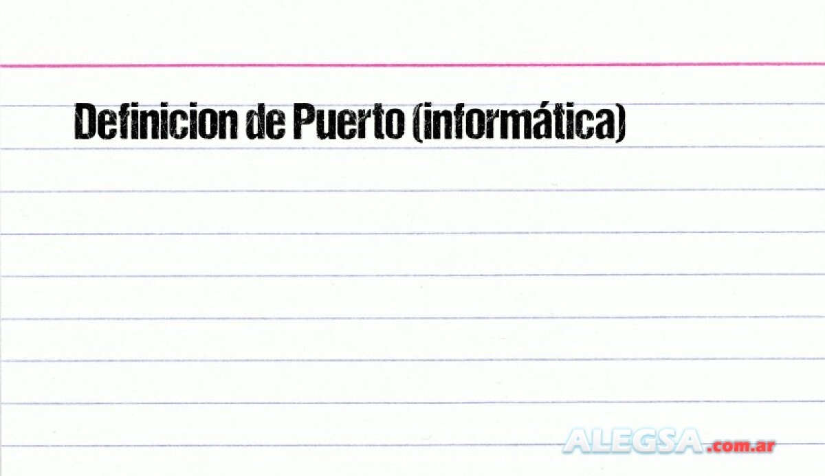 Definición de Puerto (informática)