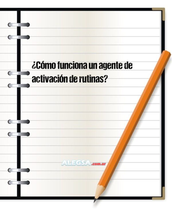 ¿Cómo funciona un agente de activación de rutinas?