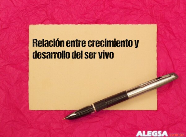 Relación entre crecimiento y desarrollo del ser vivo