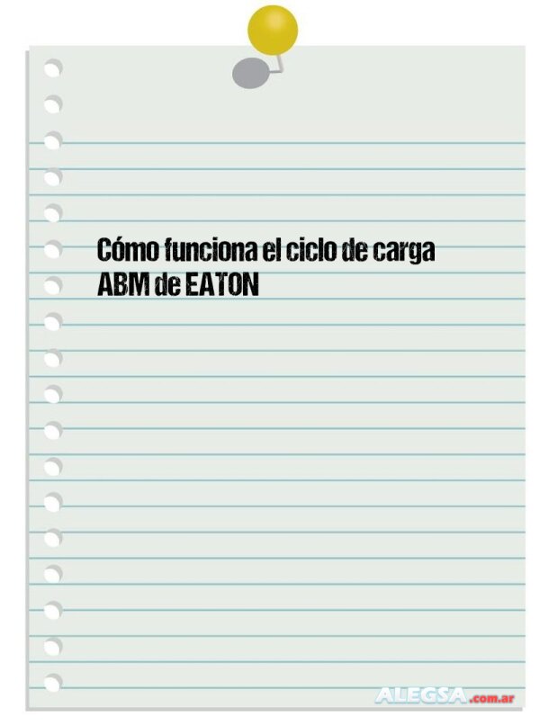 Cómo funciona el ciclo de carga ABM de EATON