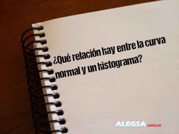 ¿Qué relación hay entre la curva normal y un histograma?