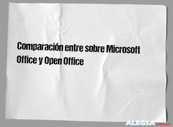 Comparación entre sobre Microsoft Office y Open Office