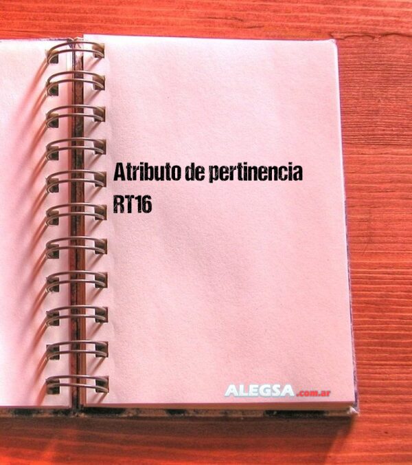 Atributo de pertinencia RT16