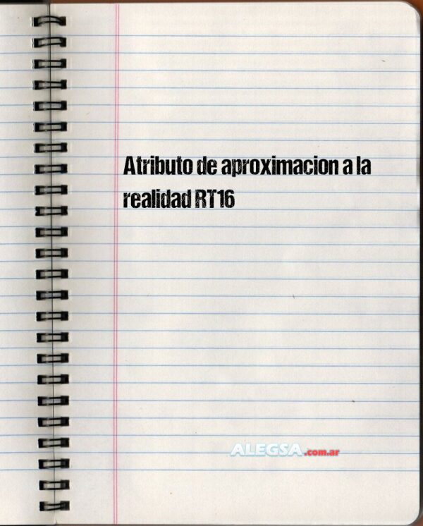 Atributo de aproximacion a la realidad RT16