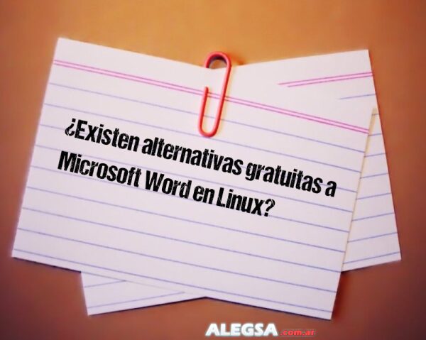 ¿Existen alternativas gratuitas a Microsoft Word en Linux?