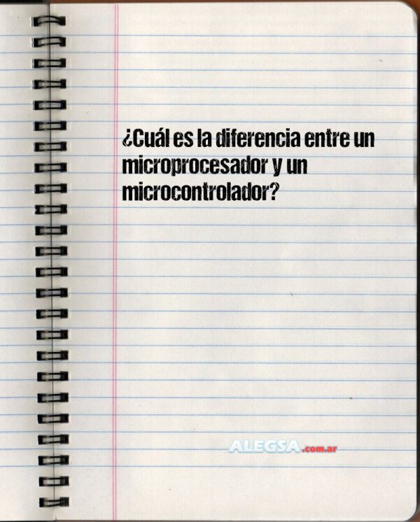 ¿Cuál es la diferencia entre un microprocesador y un microcontrolador?