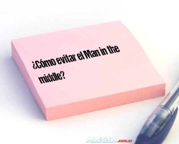 ¿Cómo evitar el Man in the middle?