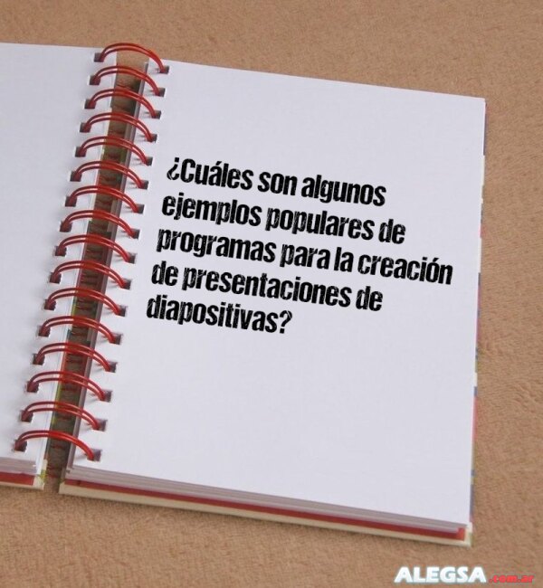 ¿Cuáles son algunos ejemplos populares de programas para la creación de presentaciones de diapositivas?