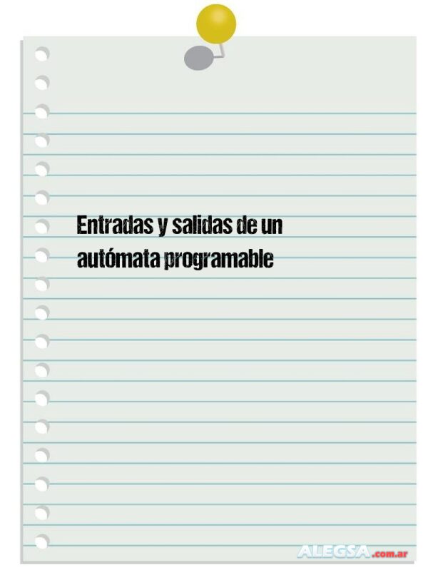 Entradas y salidas de un autómata programable