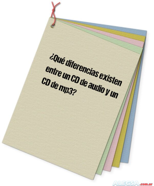 ¿Qué diferencias existen entre un CD de audio y un CD de mp3?