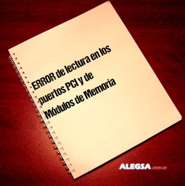 ERROR de lectura en los puertos PCI y de Módulos de Memoria