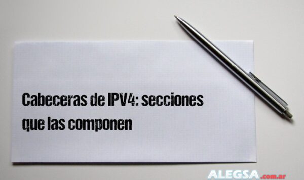 Cabeceras de IPV4: secciones que las componen