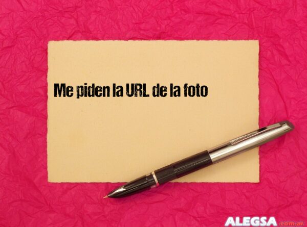 Me piden la URL de la foto