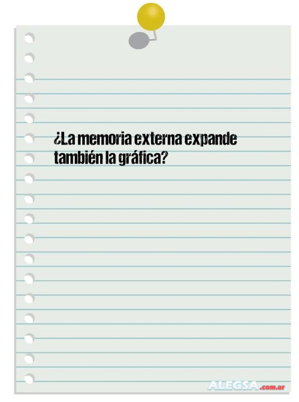 ¿La memoria externa expande también la gráfica?