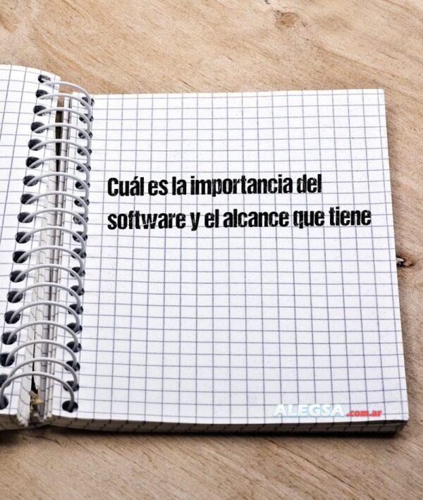 Cuál es la importancia del software y el alcance que tiene