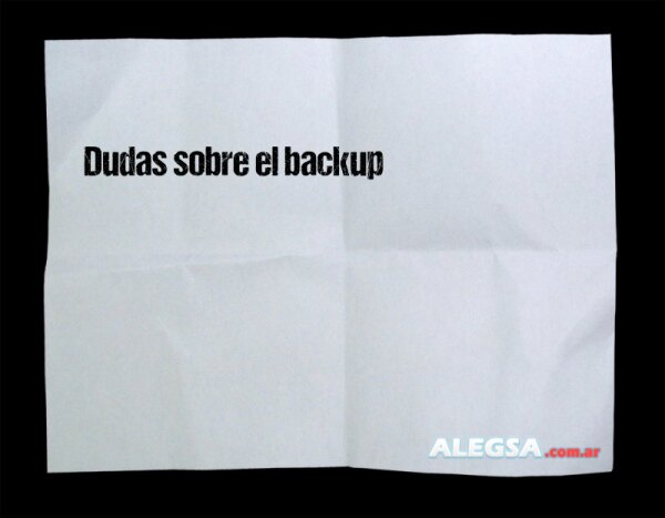 Dudas sobre el backup