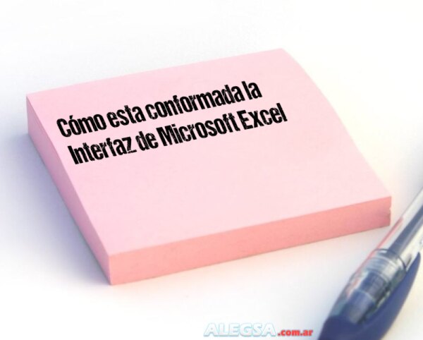 Cómo esta conformada la Interfaz de Microsoft Excel
