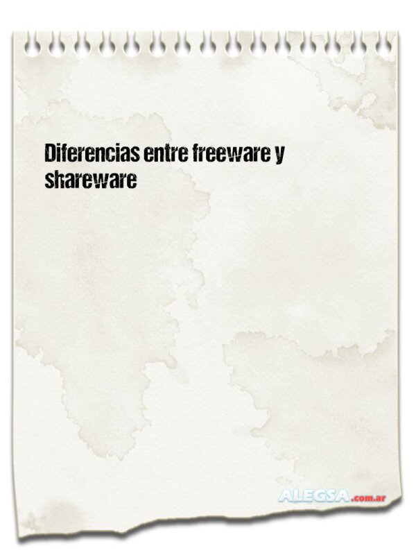 Diferencias entre freeware y shareware