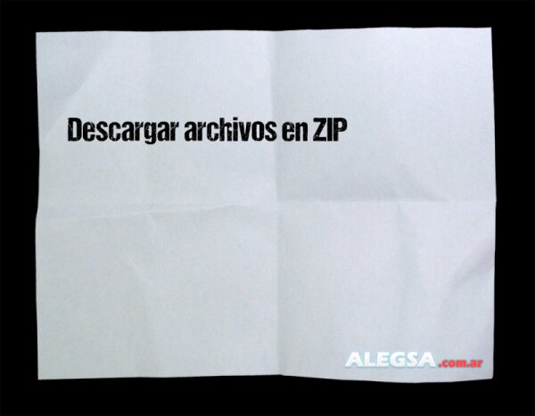 Descargar archivos en ZIP