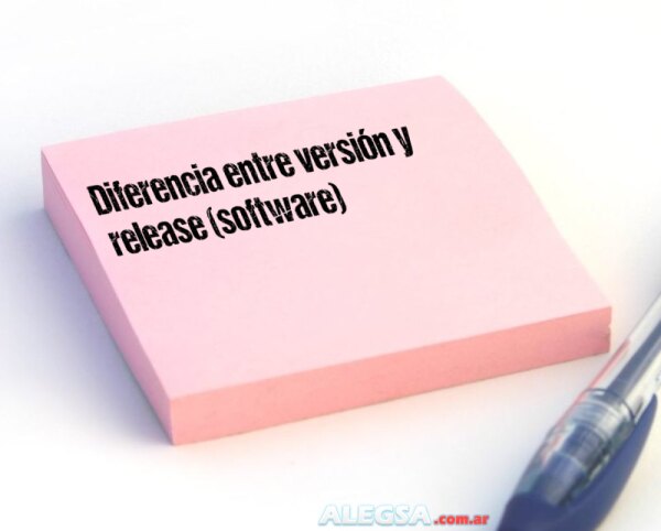 Diferencia entre versión y release (software)