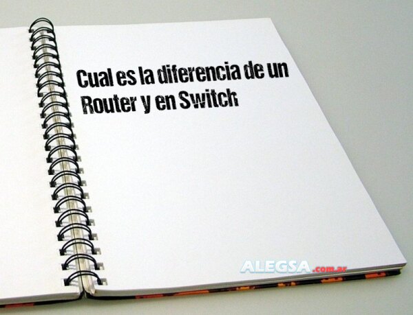 Cual es la diferencia de un Router y en Switch