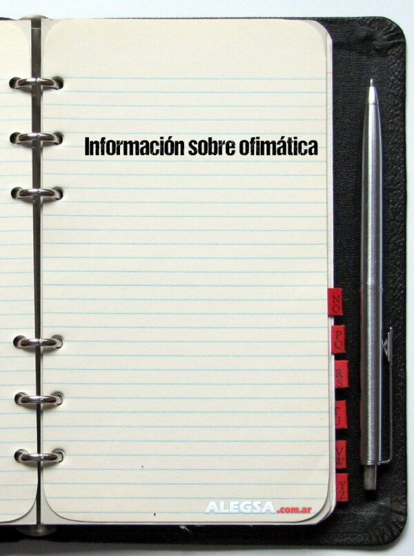 Información sobre ofimática