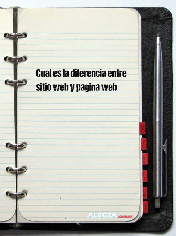 Cual es la diferencia entre sitio web y pagina web