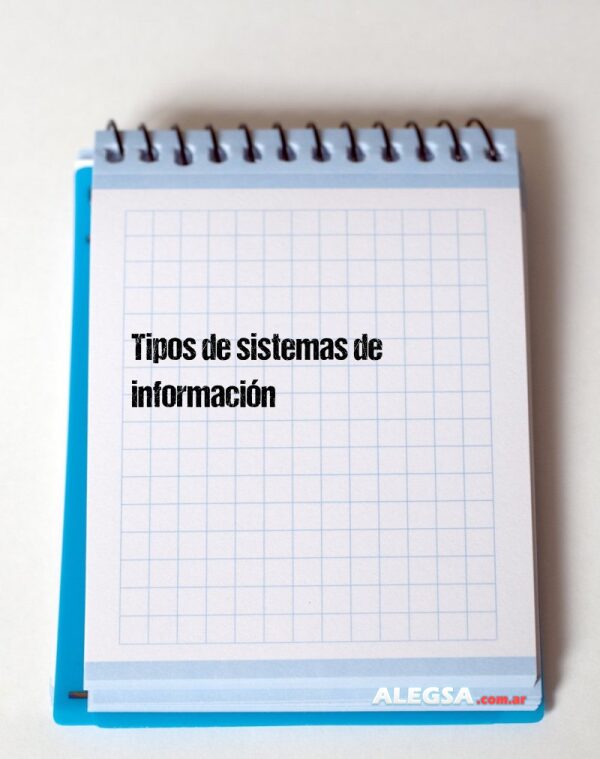 Tipos de sistemas de información