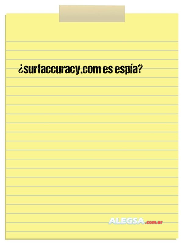 ¿surfaccuracy.com es espía?