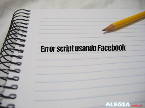 Error script usando Facebook