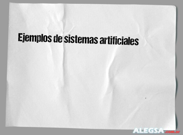 Ejemplos de sistemas artificiales