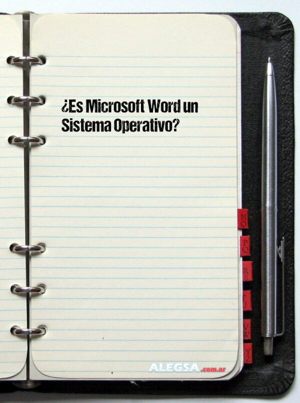 ¿Es Microsoft Word un Sistema Operativo?