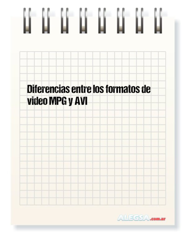 Diferencias entre los formatos de video MPG y AVI