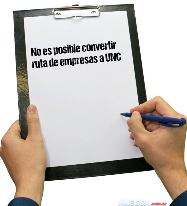 No es posible convertir ruta de empresas a UNC