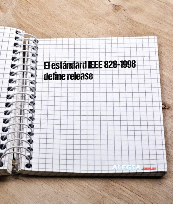 El estándard IEEE 828-1998 define release